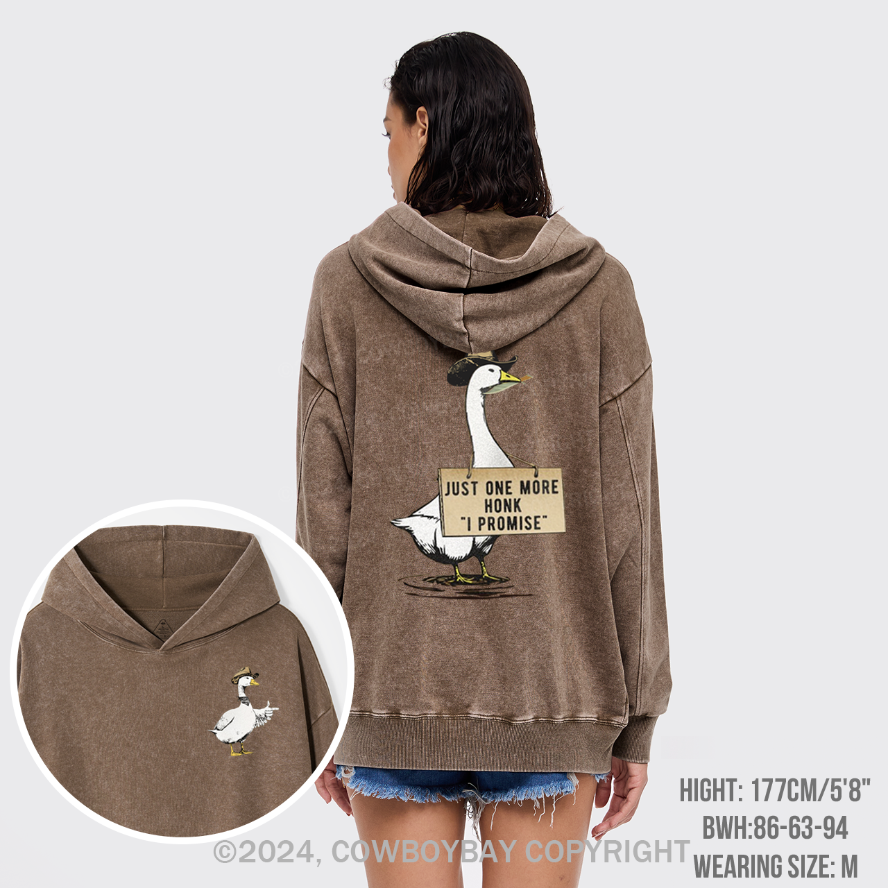 Cowboy Goose Garment-Dye Hoodies