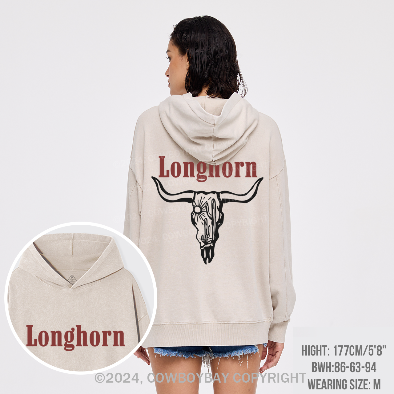 Longhorns And Cowboy Killers Garment-Dye Hoodies