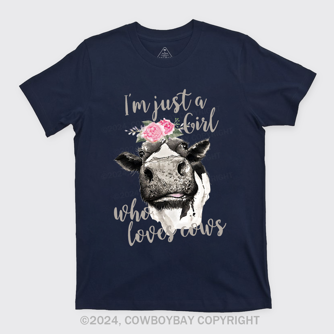 I'm Just A Girl Who Loves Cows Cowboy T-Shirts