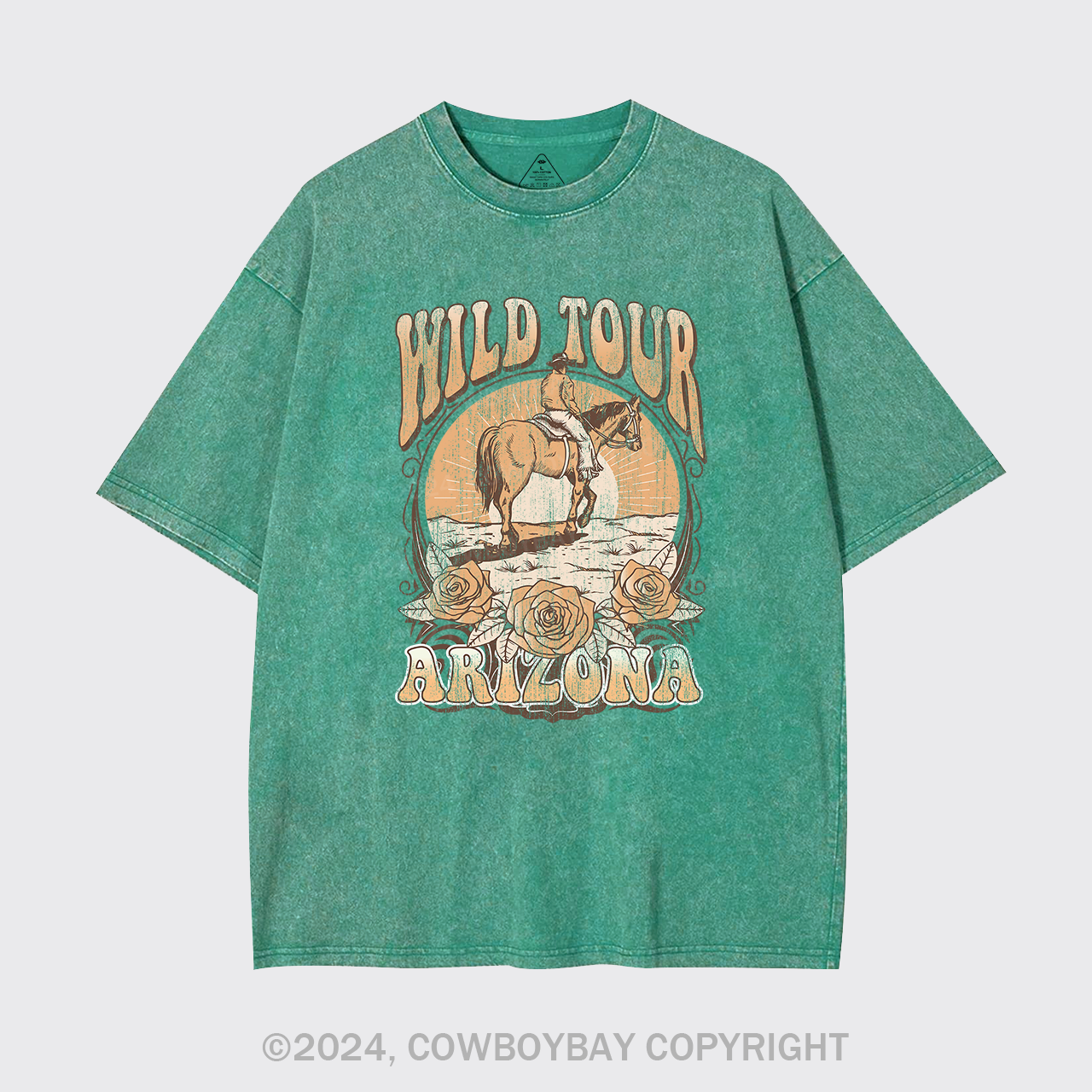 Wild Tour Arizona Cowboy Garment-dye Tees