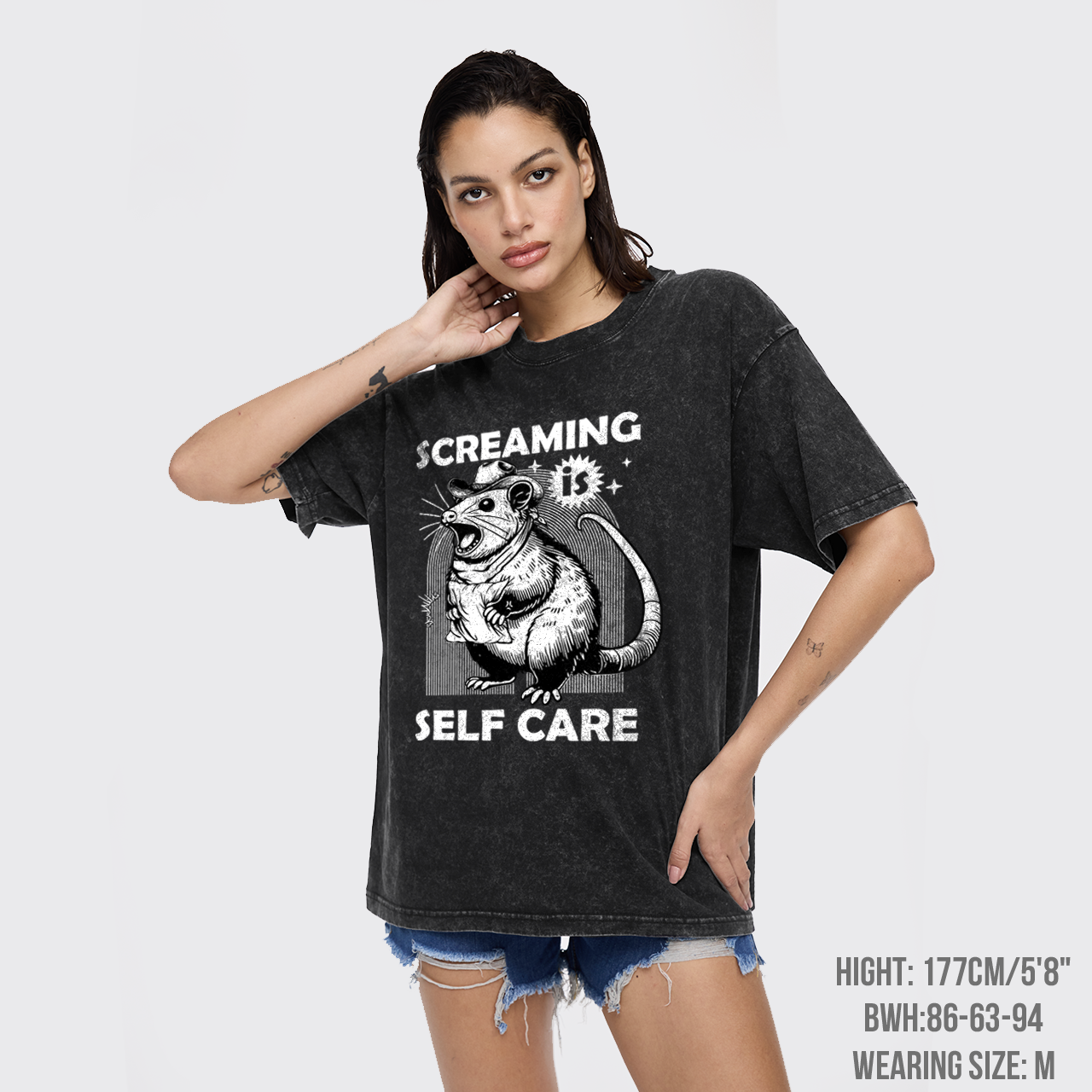 Screaming Is Selfcare Garment-dye Tees