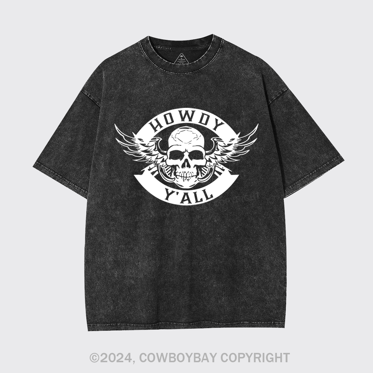 Howdy Y'all Logo Garment-dye Tees