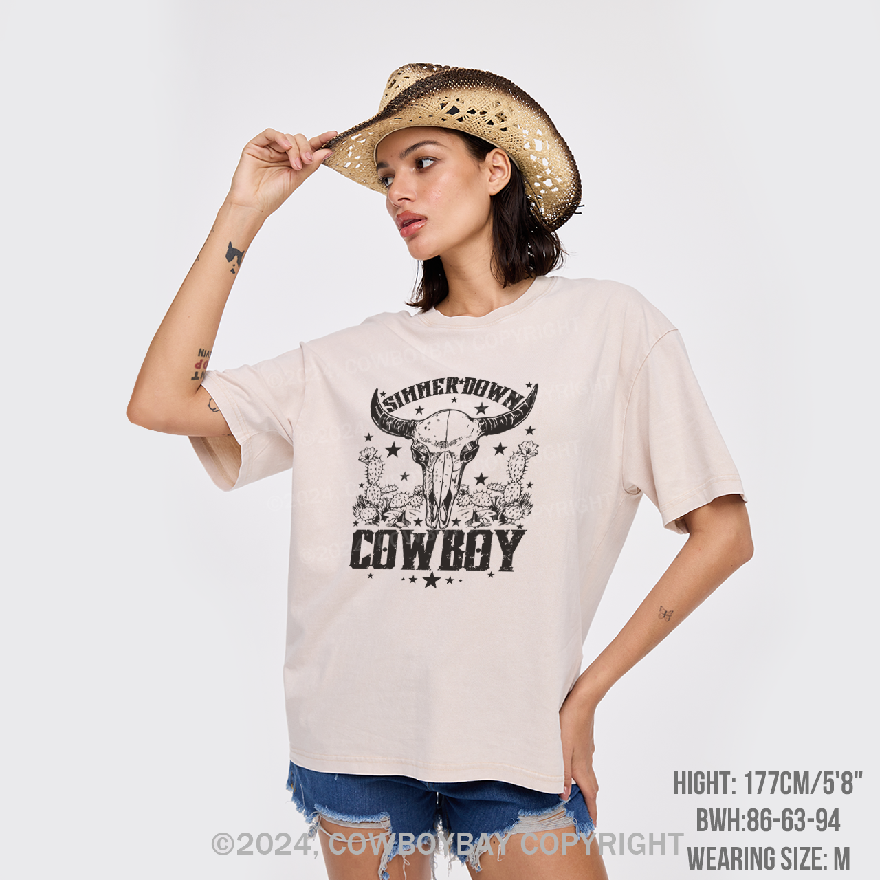 Simmer Down Cowboy Garment-dye Tees