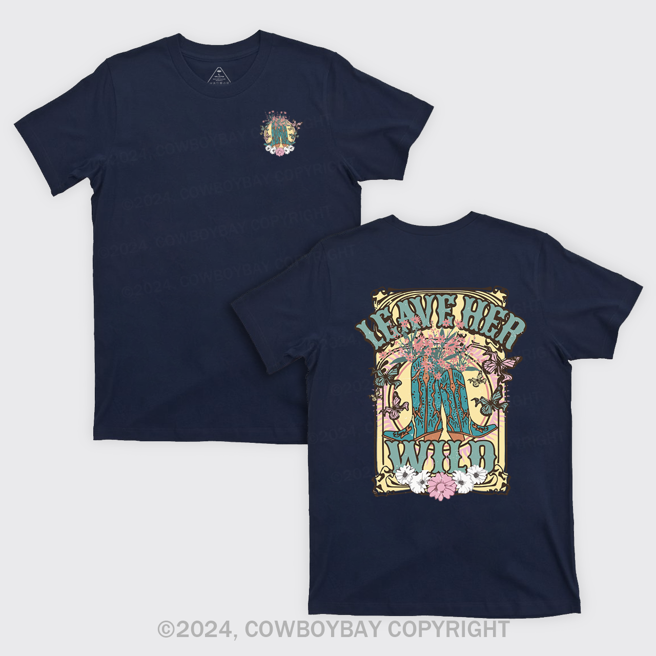 Leave Her Wild Western Cowboy T-Shirts