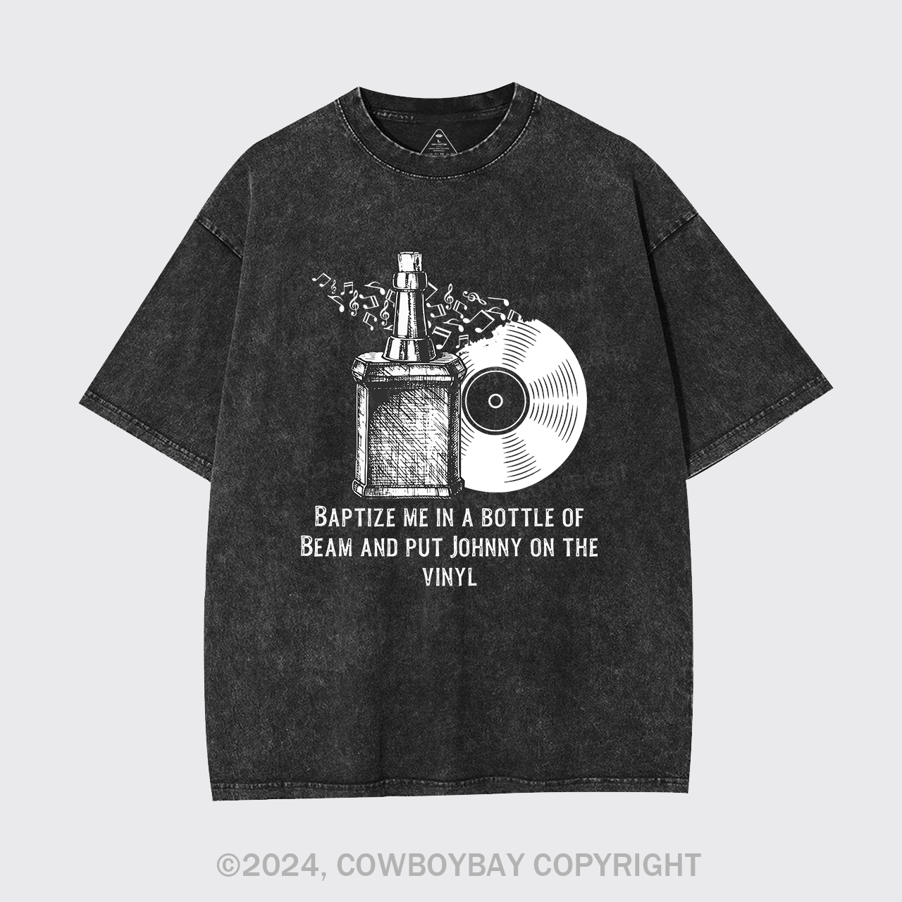 Bourbon Something In The Orange Garment-dye Tees