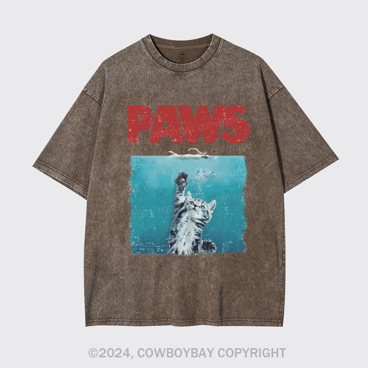 Paws Kitten Jaws Garment-dye Tees