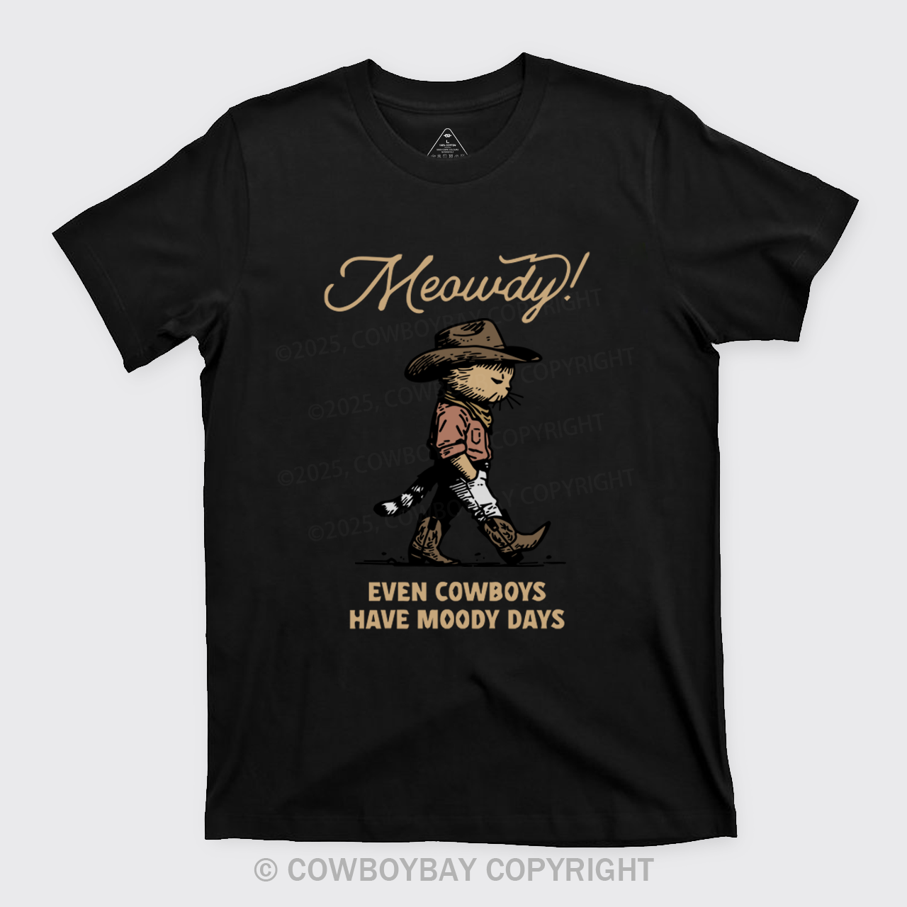 Sad Cat Cowboy T-Shirts