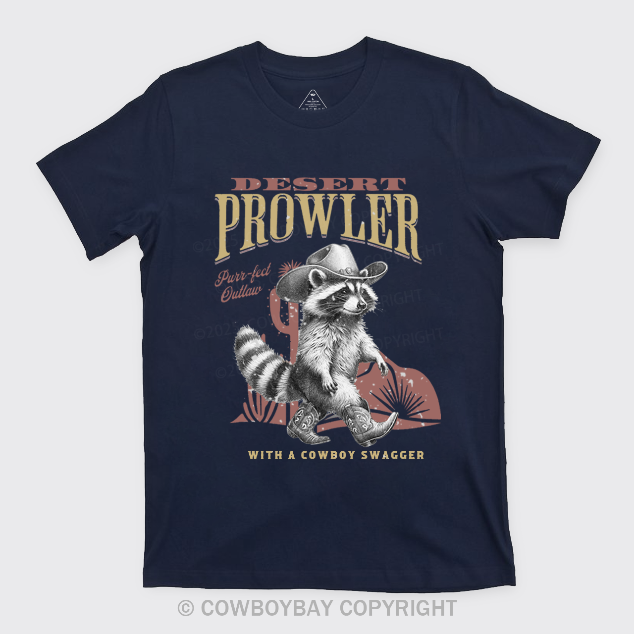 Retro Cowboy Raccoon T-Shirts