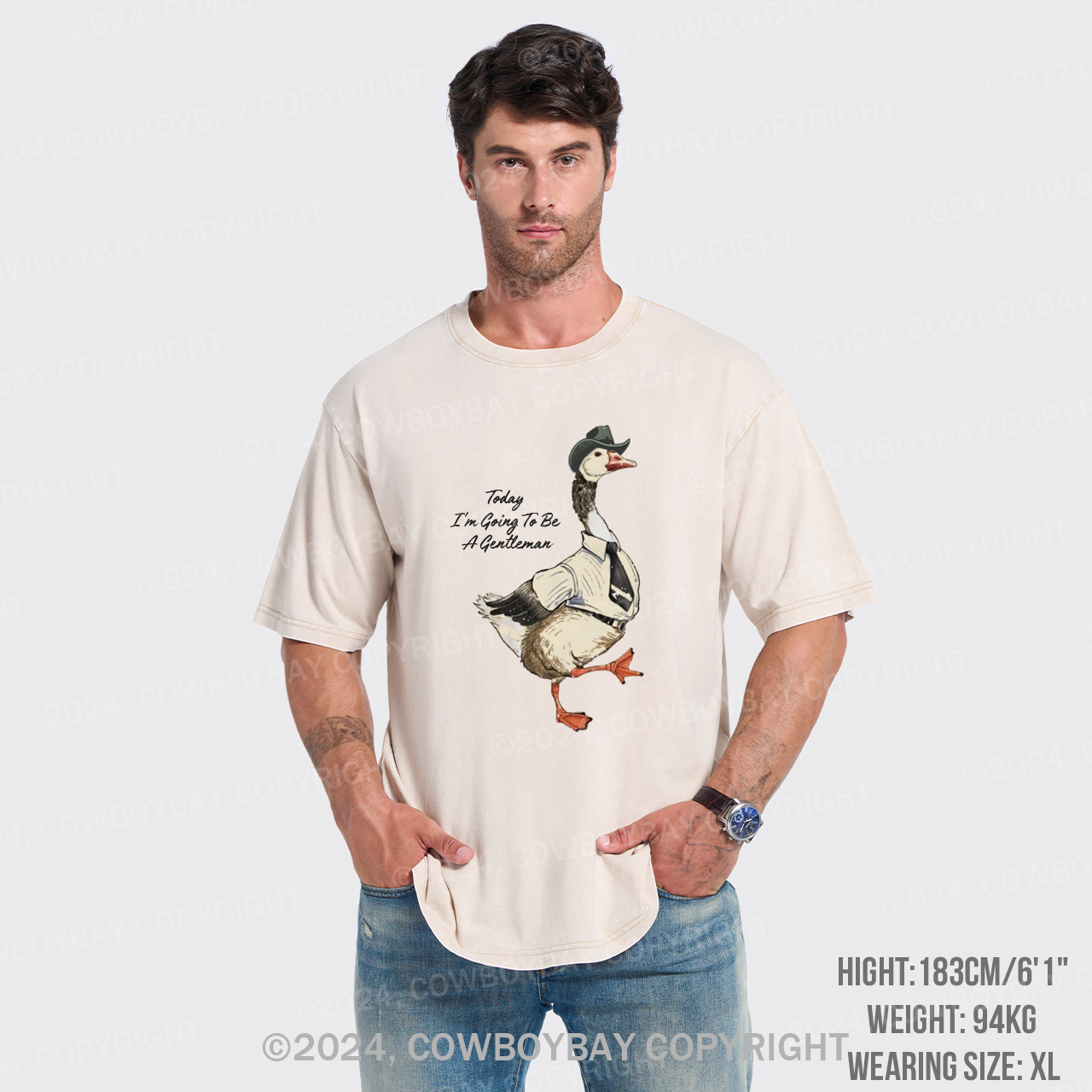 Today I'm Going To Be A Gentleman Garment-dye Tees