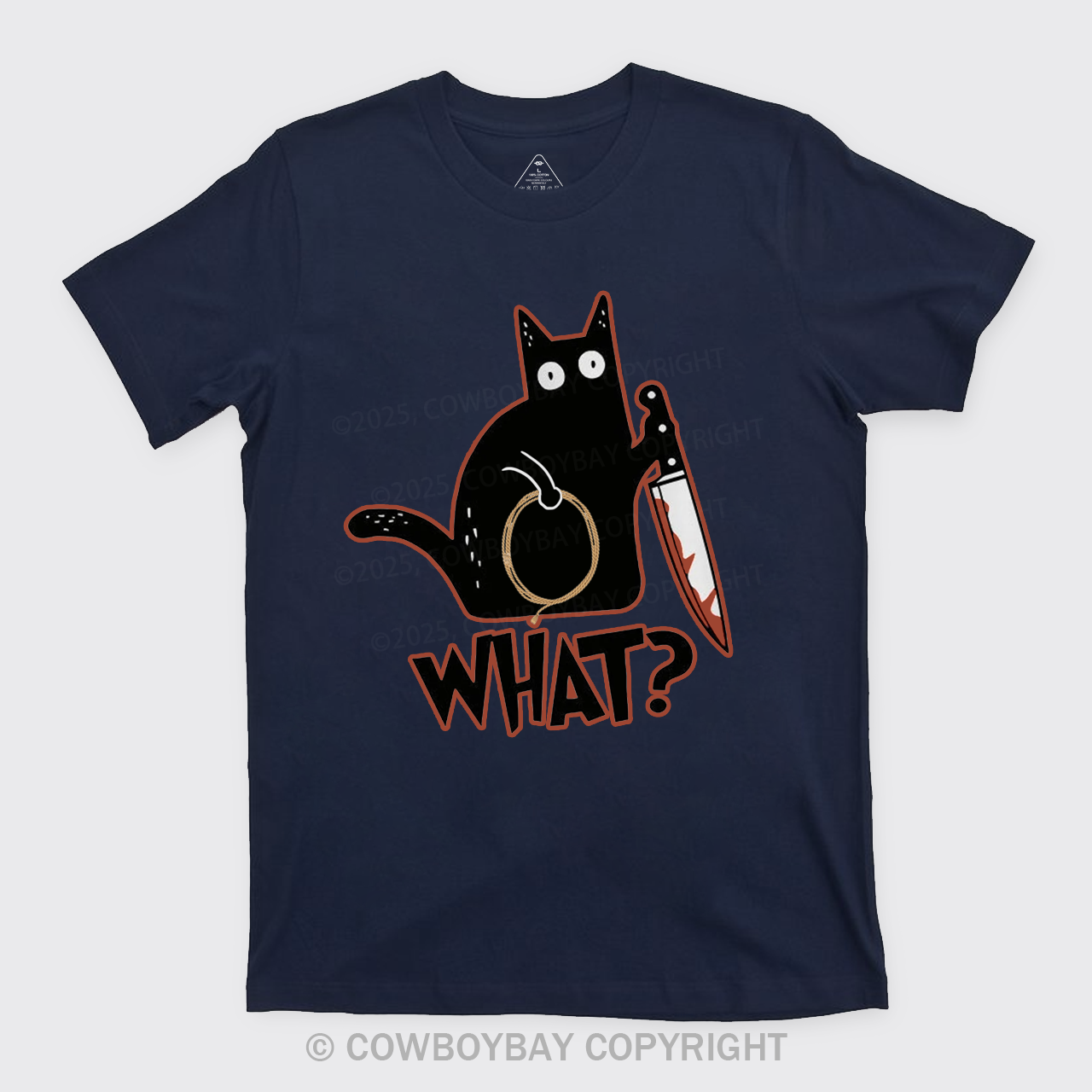 Murderous Black Cat With Knife T-Shirts