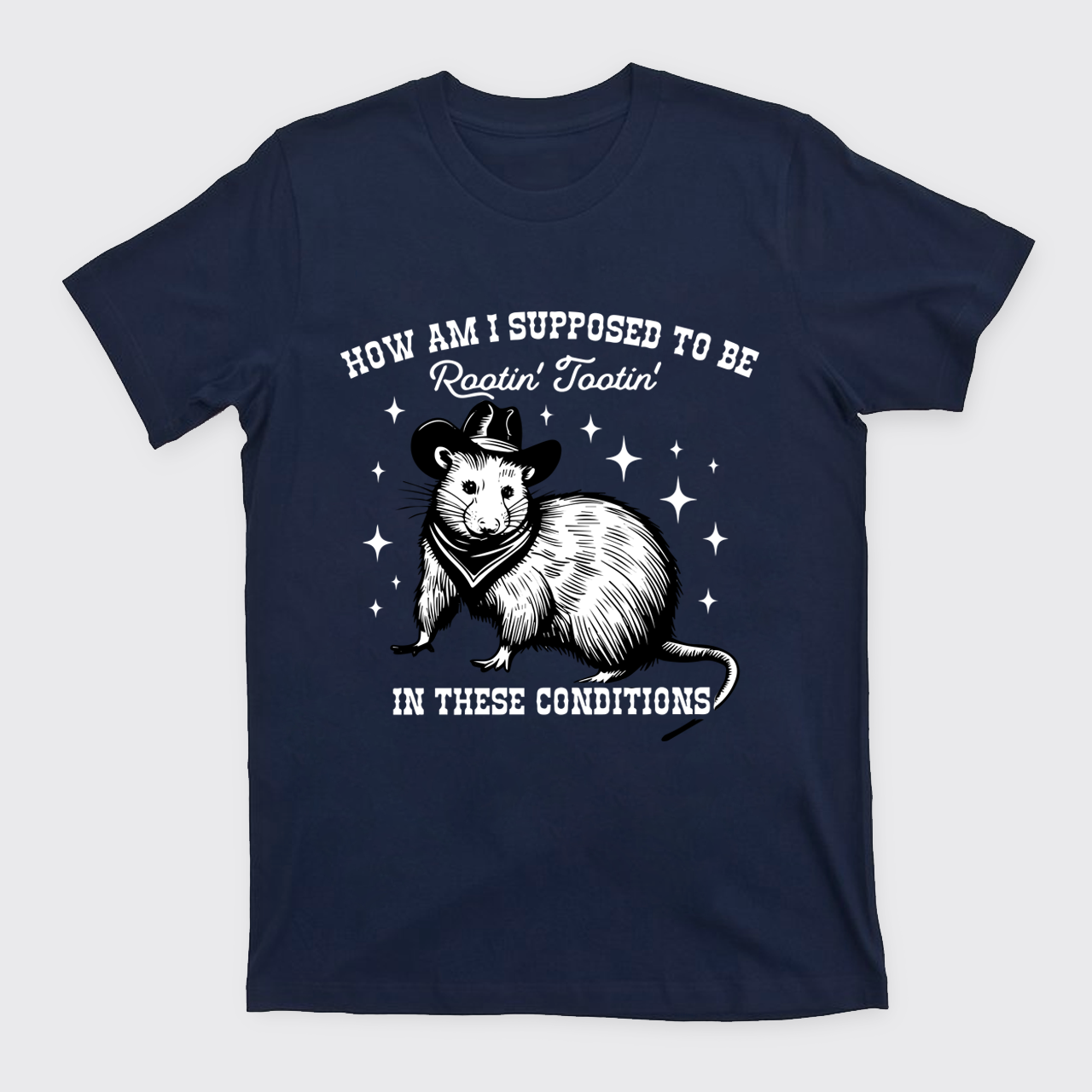 Funny Cowboy Opossum T-Shirts