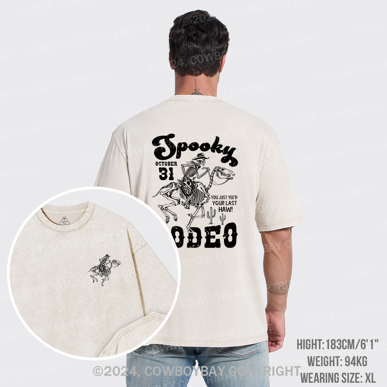 A Spooky Rodeo Garment-dye Tees