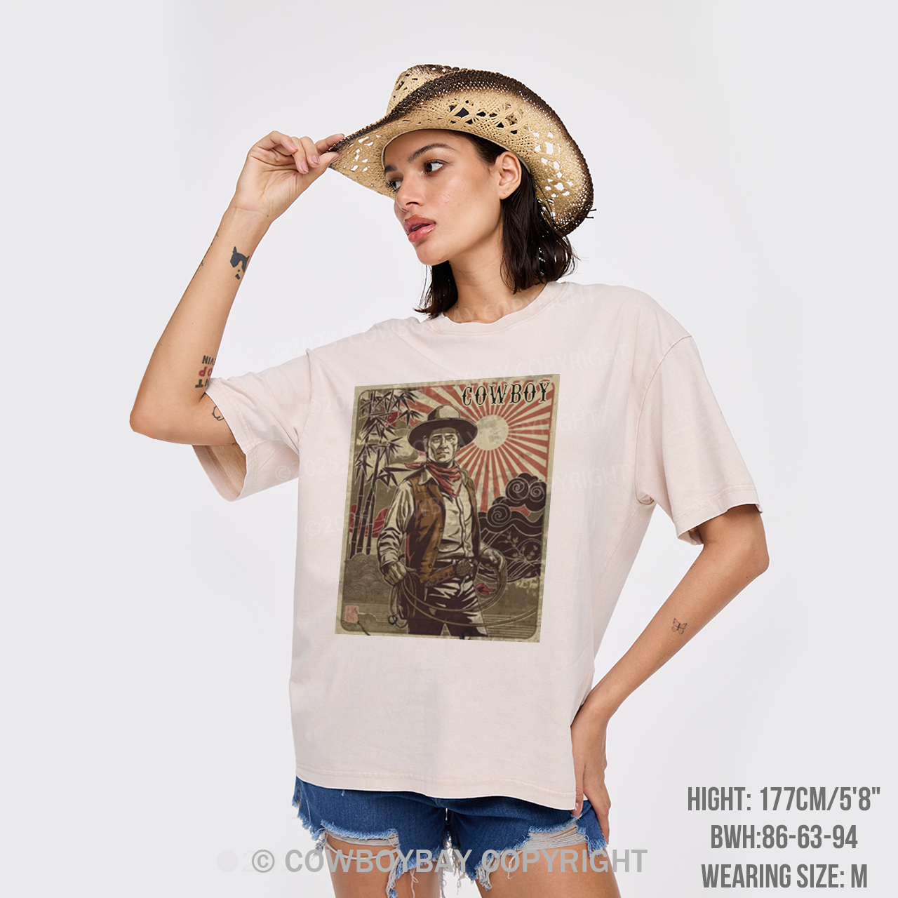 Cowboy Retro Garment-dye Tees