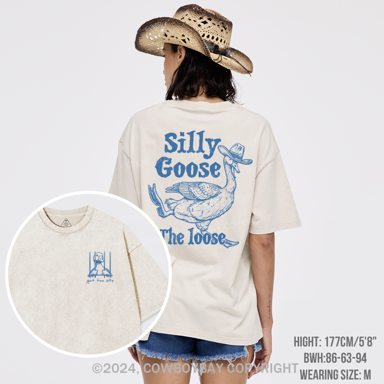 Silly Goose On The Lose Garment-dye Tees