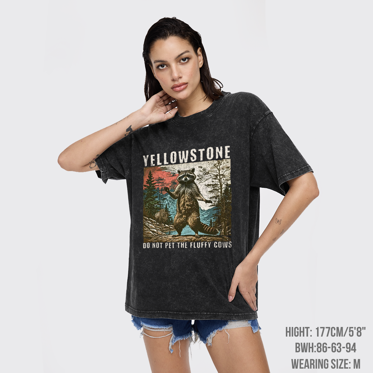 Yellowstone Do Not Pet The Fluffy Cows Garment-dye Tees