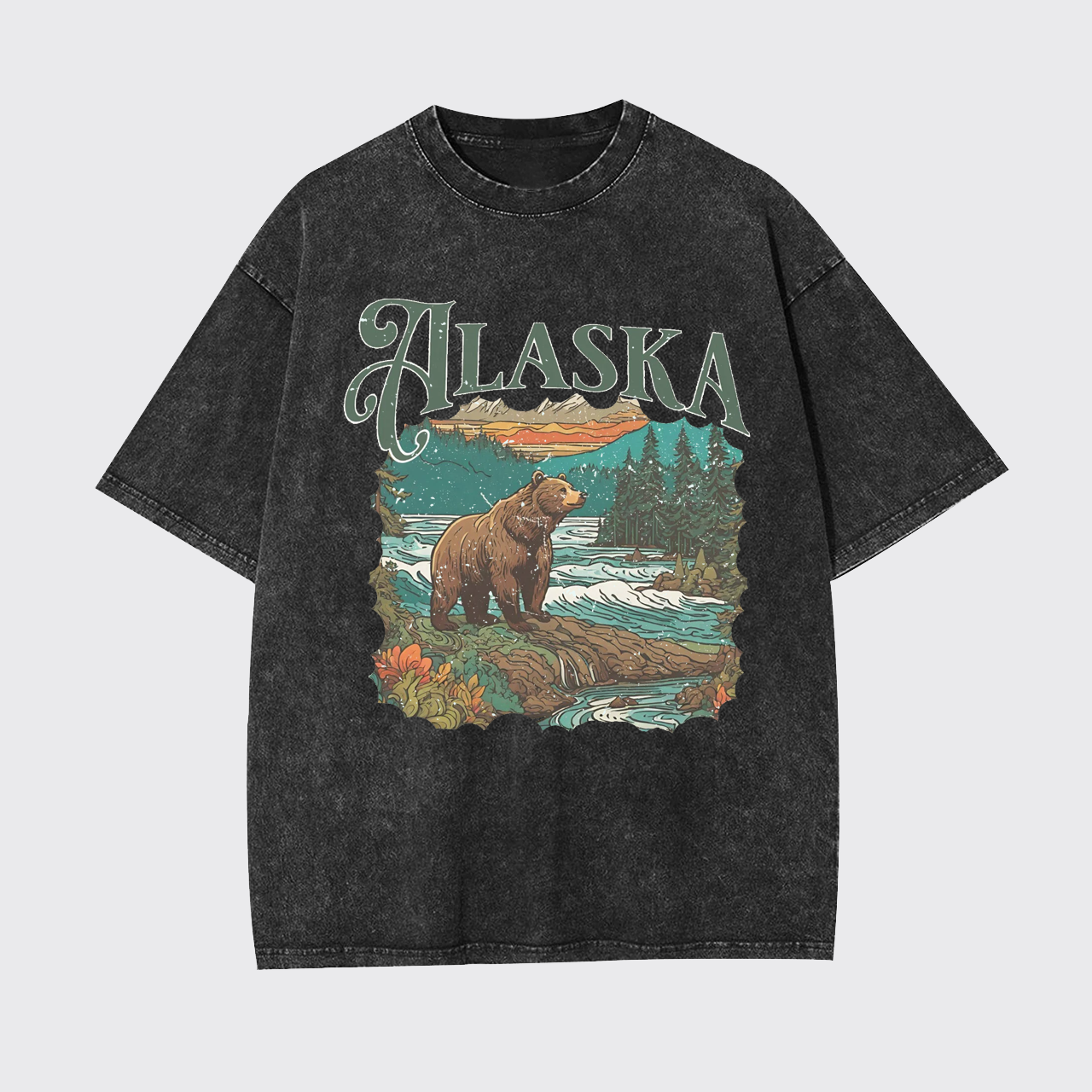 Vintage 90s Alaska Garment-dye Tees