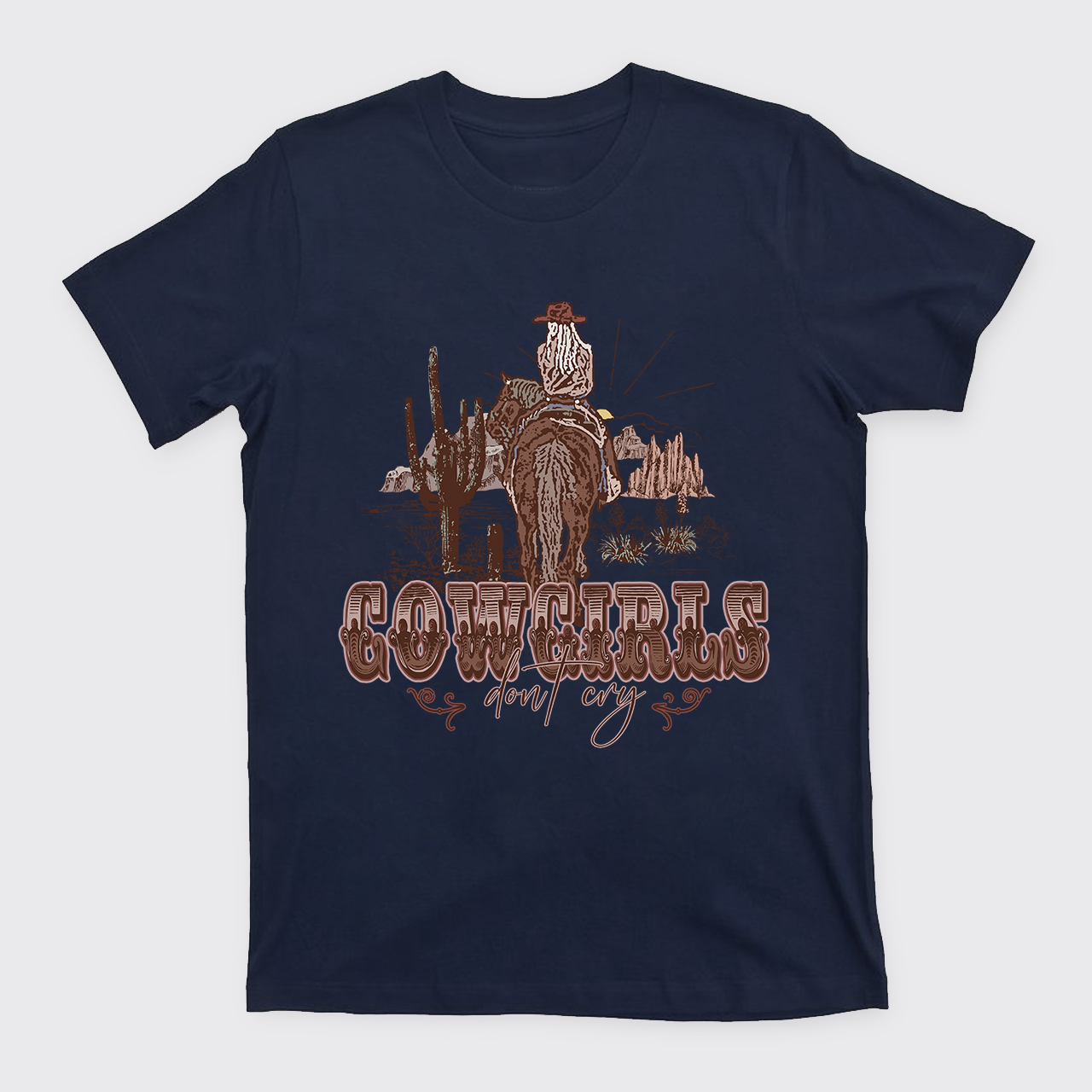Confident and Brave Cowgirls Don't Cry  T-Shirts