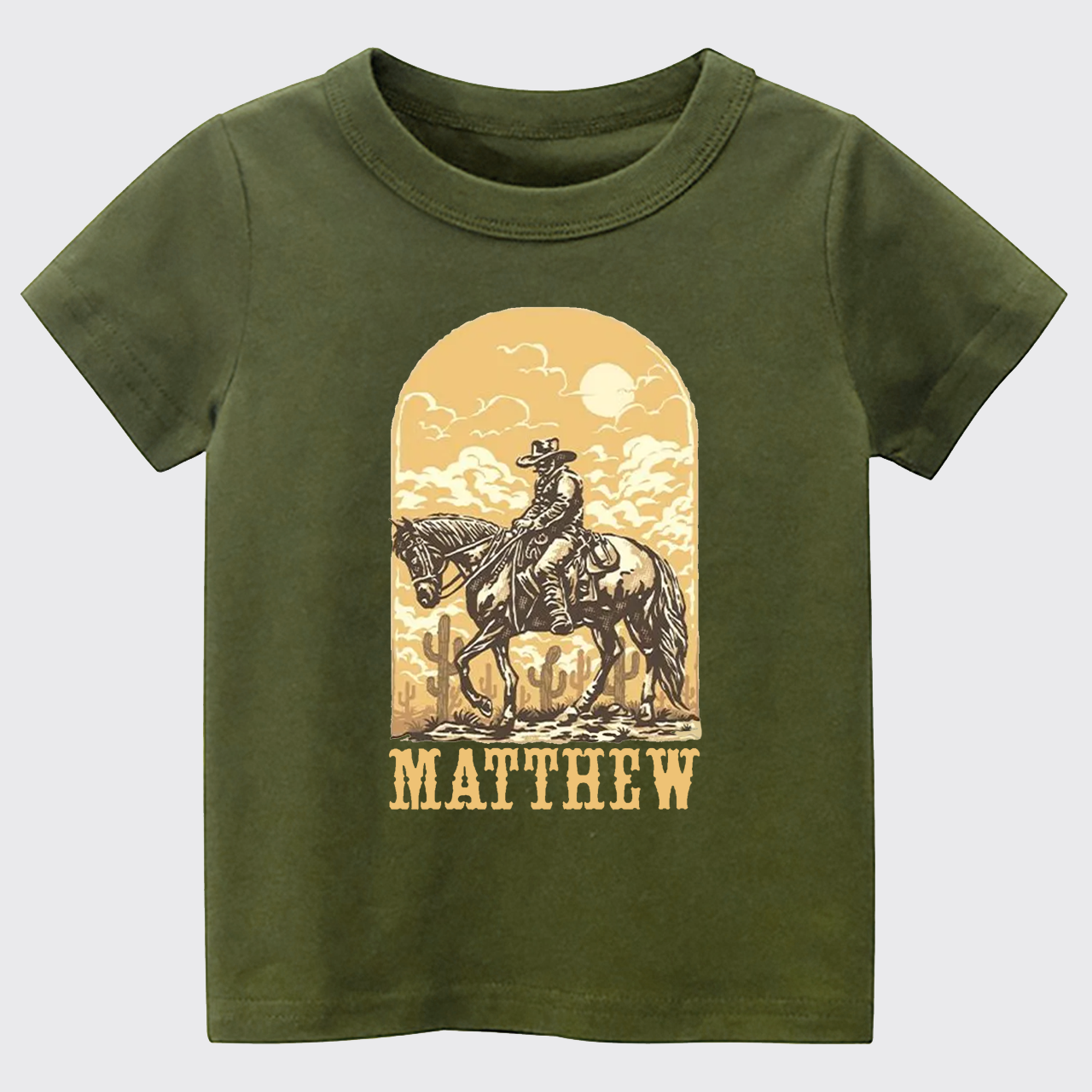 Personalized Cowboy Kids T-shirt