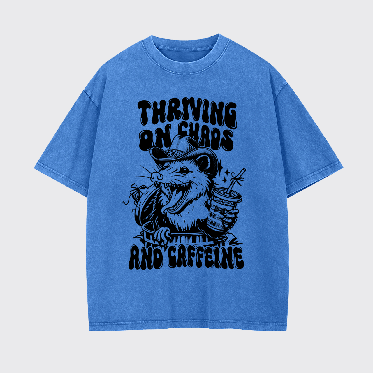 Thriving On Chaos And Caffeine Garment-dye Tees