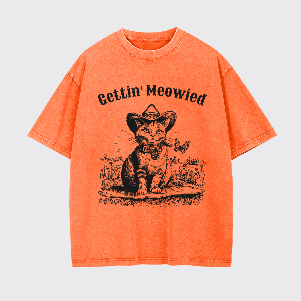 Gettin' Meowied Garment-dye Tees