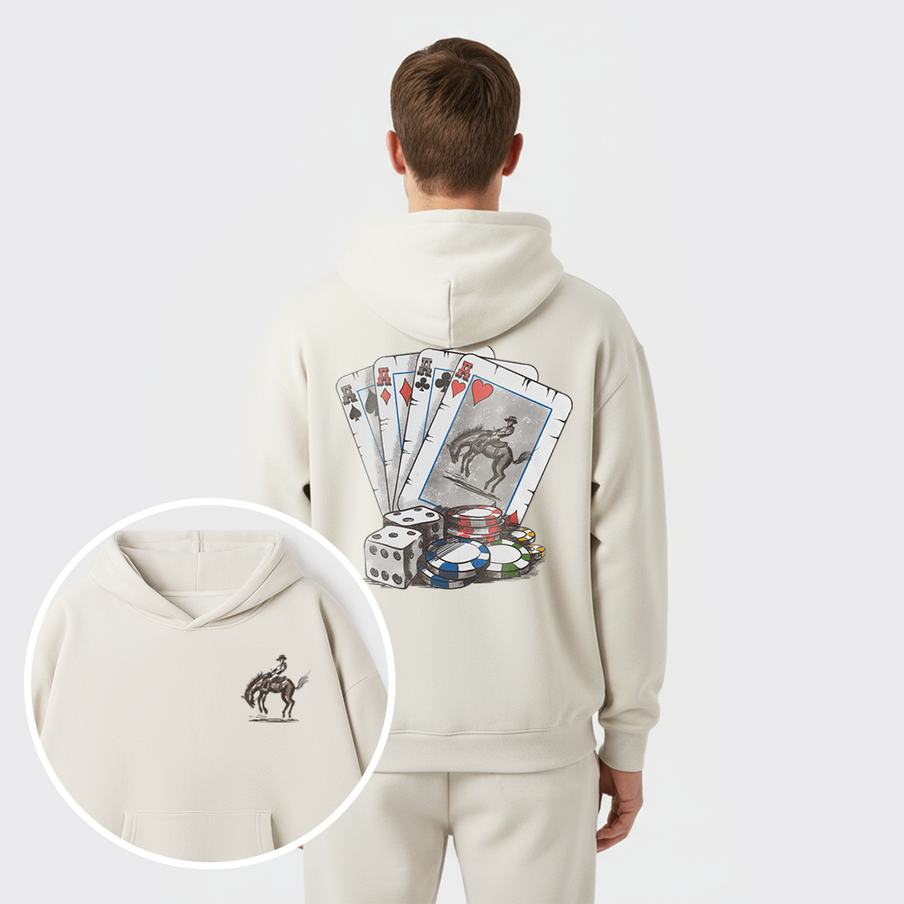 Cowboybay Knight On Horseback Fleece Hoodie Set