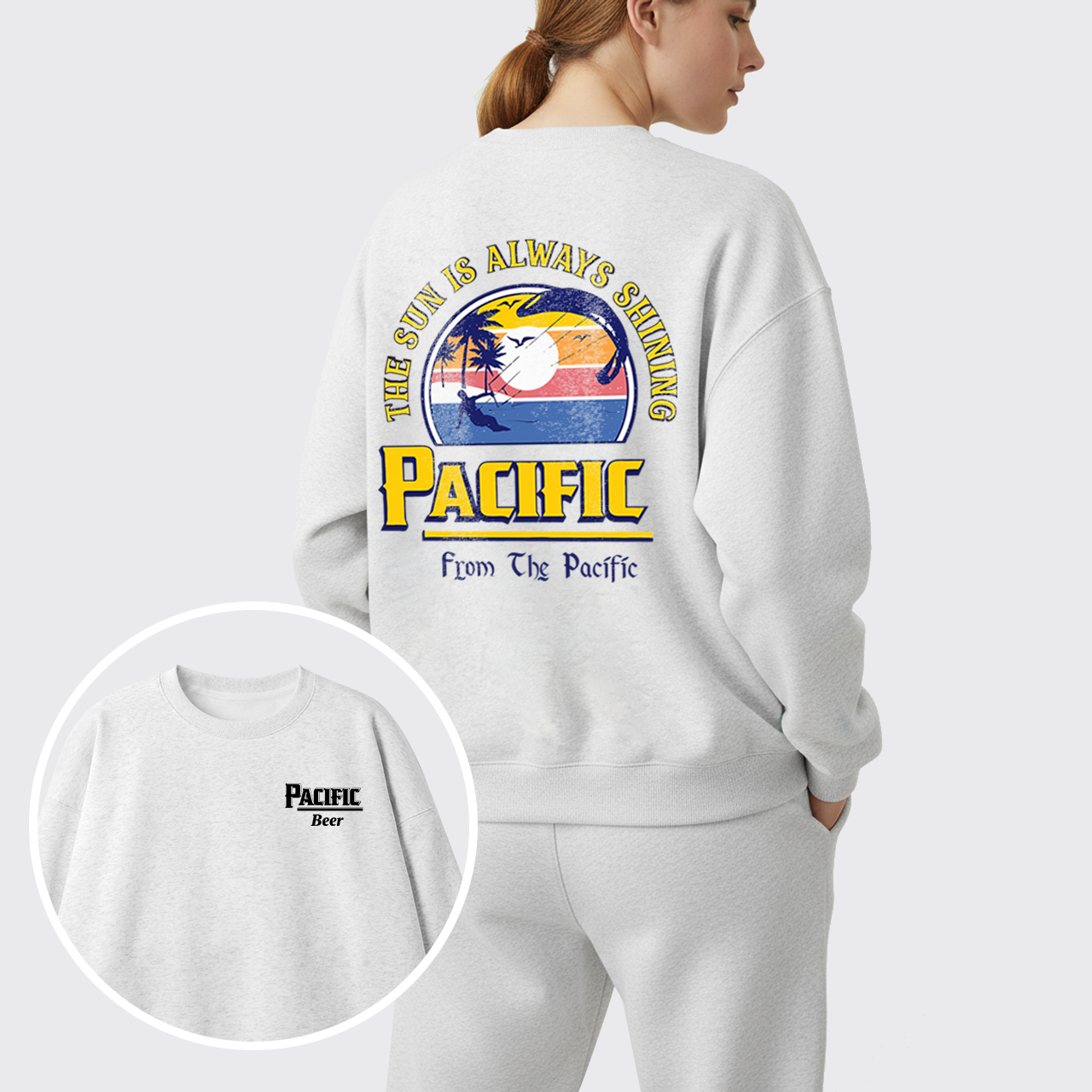 The Sun Always Shining Beer Fleece Sweatshirt