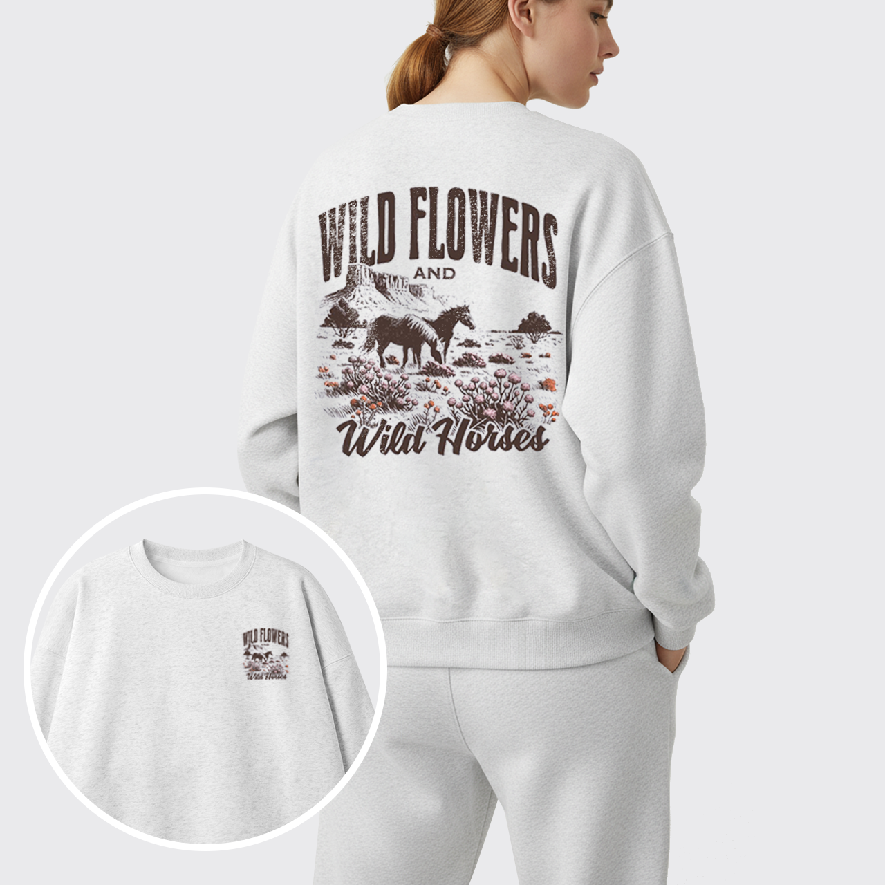 Western Stay Wild Fleece Sweatshirt