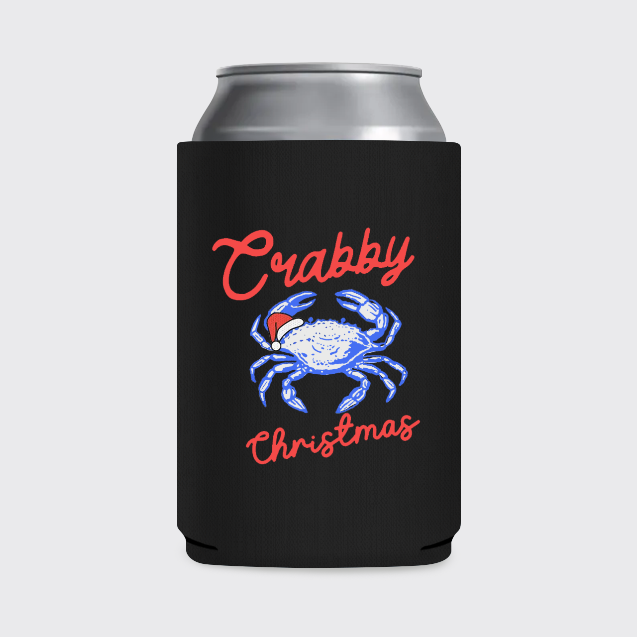 Crabby Christmas Koozie