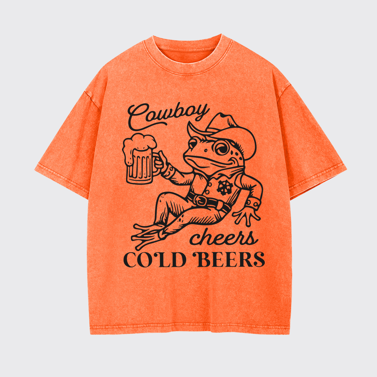 Cowboy Cheers Cold Beers Garment-dye Tees