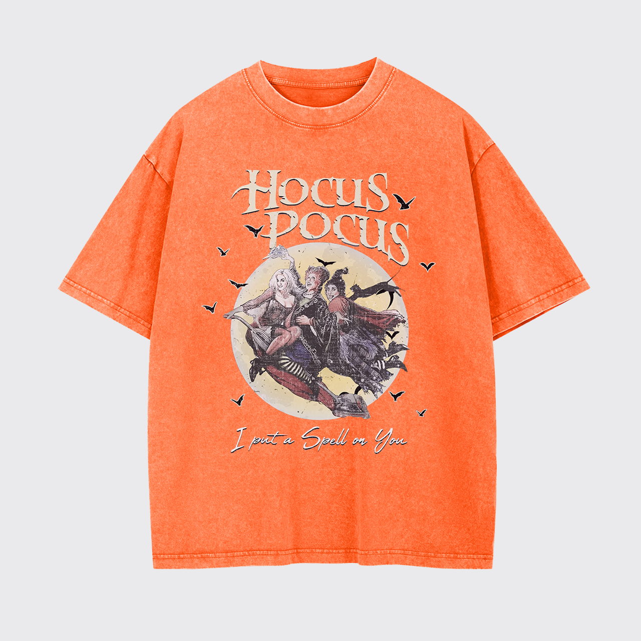 Retro Witch Halloween Garment-dye Tees