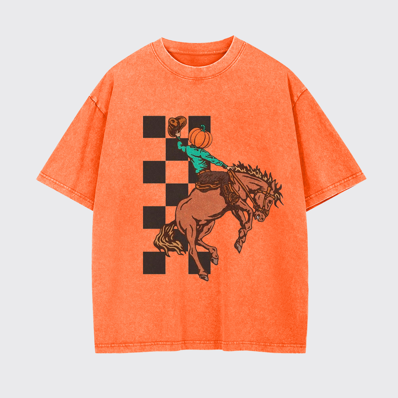 Halloween Cowboy Headless Horseman Garment-dye Tees