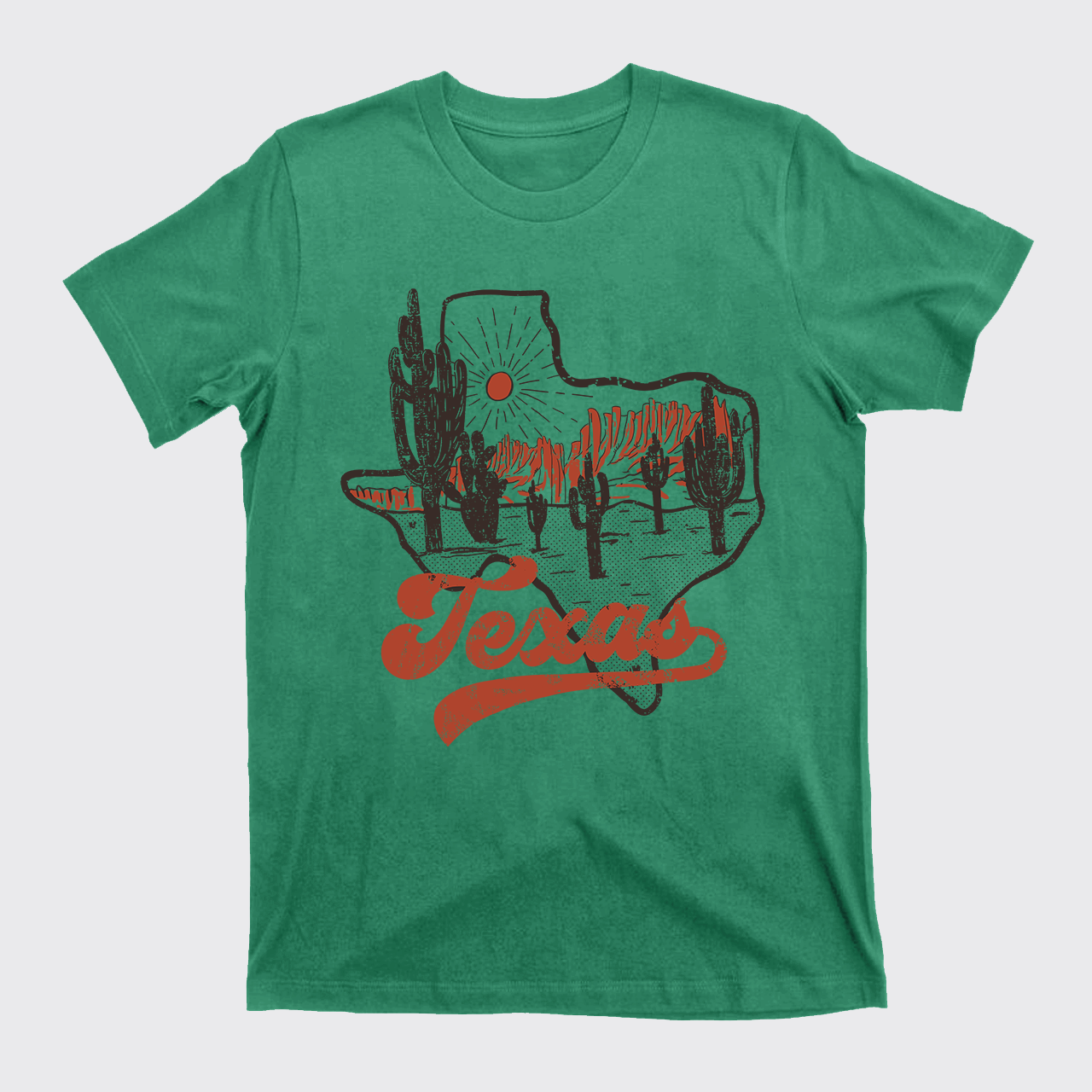 Texas Sunset Vintage T-Shirts
