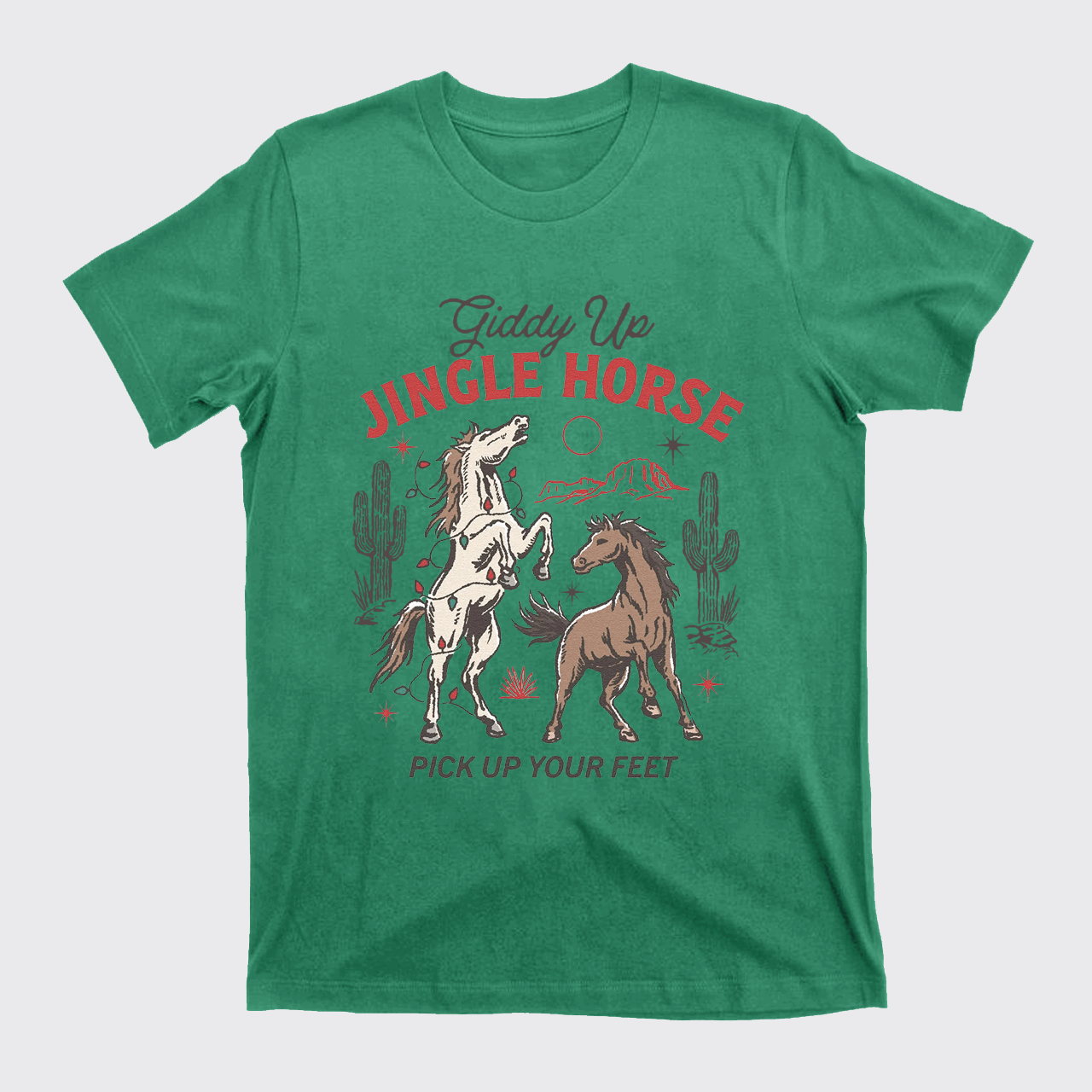 Giddy Up Jingle Horse Christmas T-Shirts