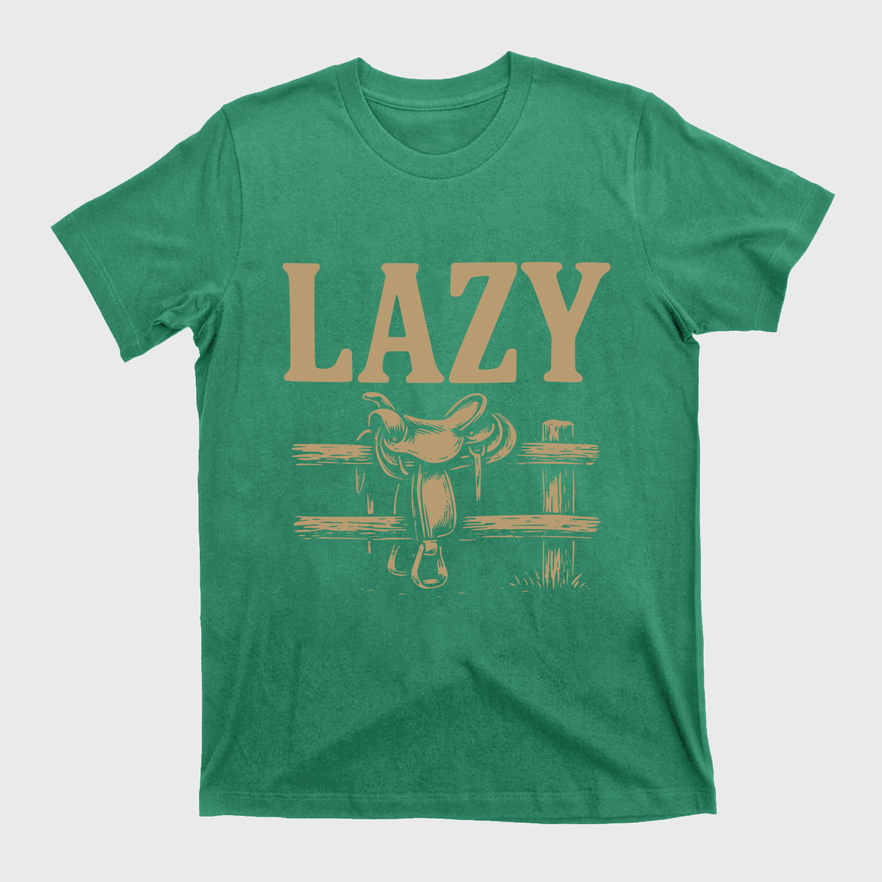 Lazy Cowboy Saddle T-Shirts