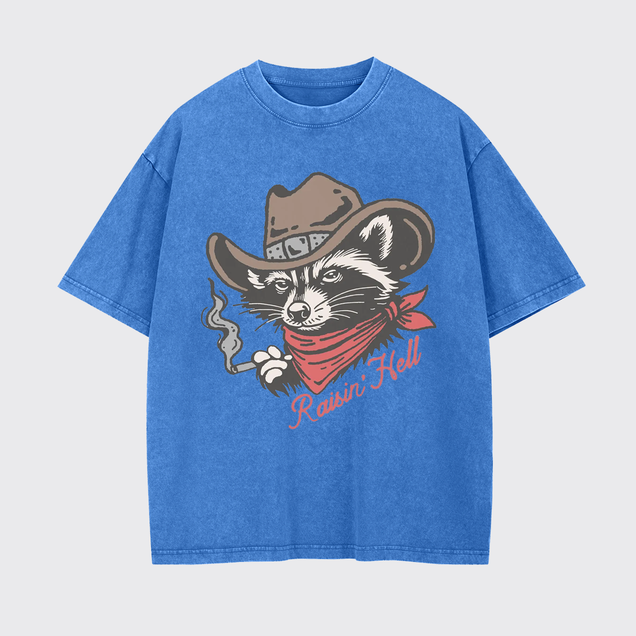 Raisin' Hell Vintage Cowboy Country Garment-dye Tees