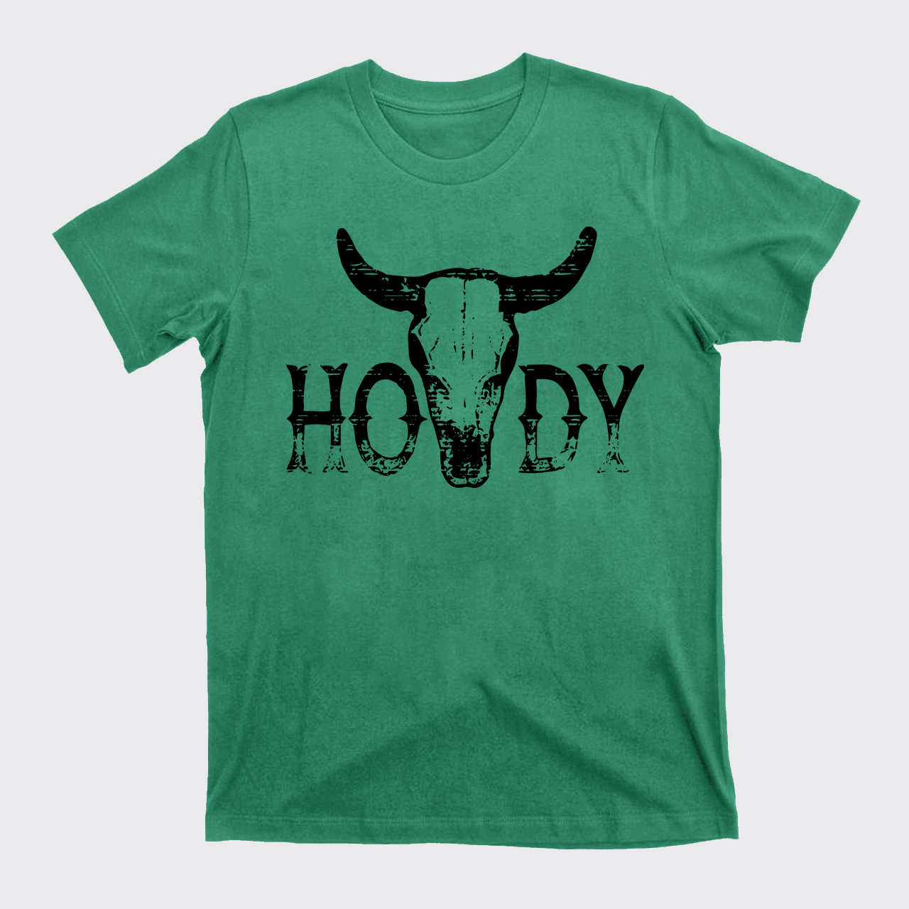 Howdy Western Bull Skull T-Shirts