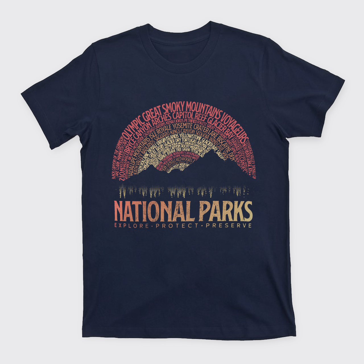 Vintage National Parks Camping T-Shirts