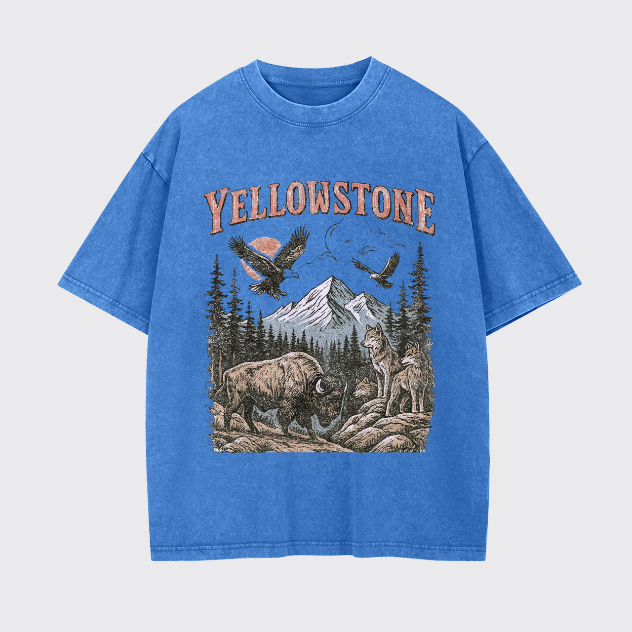 Yellowstone National Park Vintage 90s Garment-dye Tees