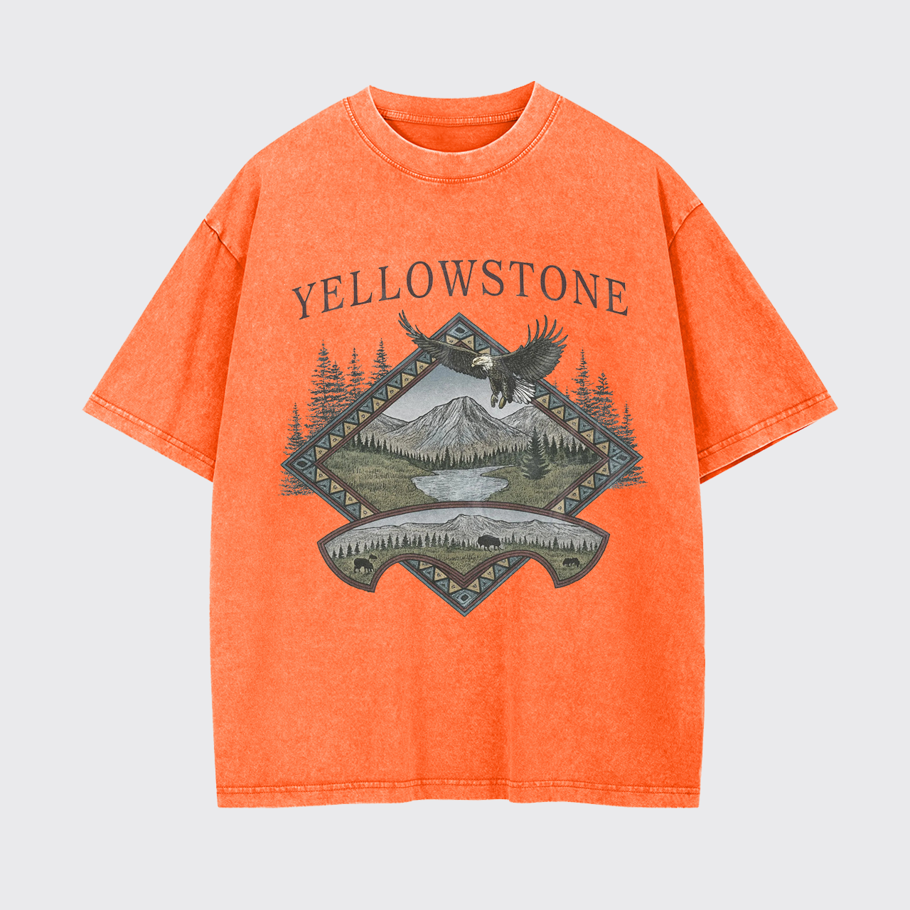 Yellowstone National Park Vintage Garment-dye Tees