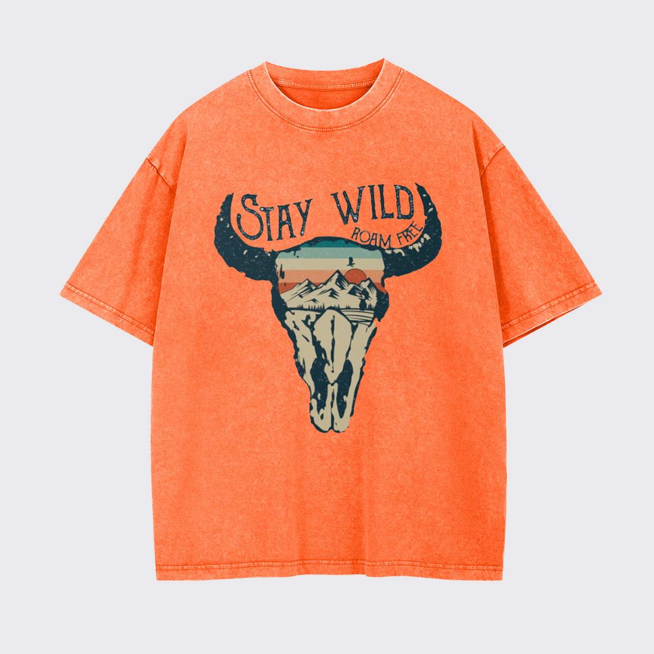Stay Wild Roam Free Vintage Country Garment-dye Tees