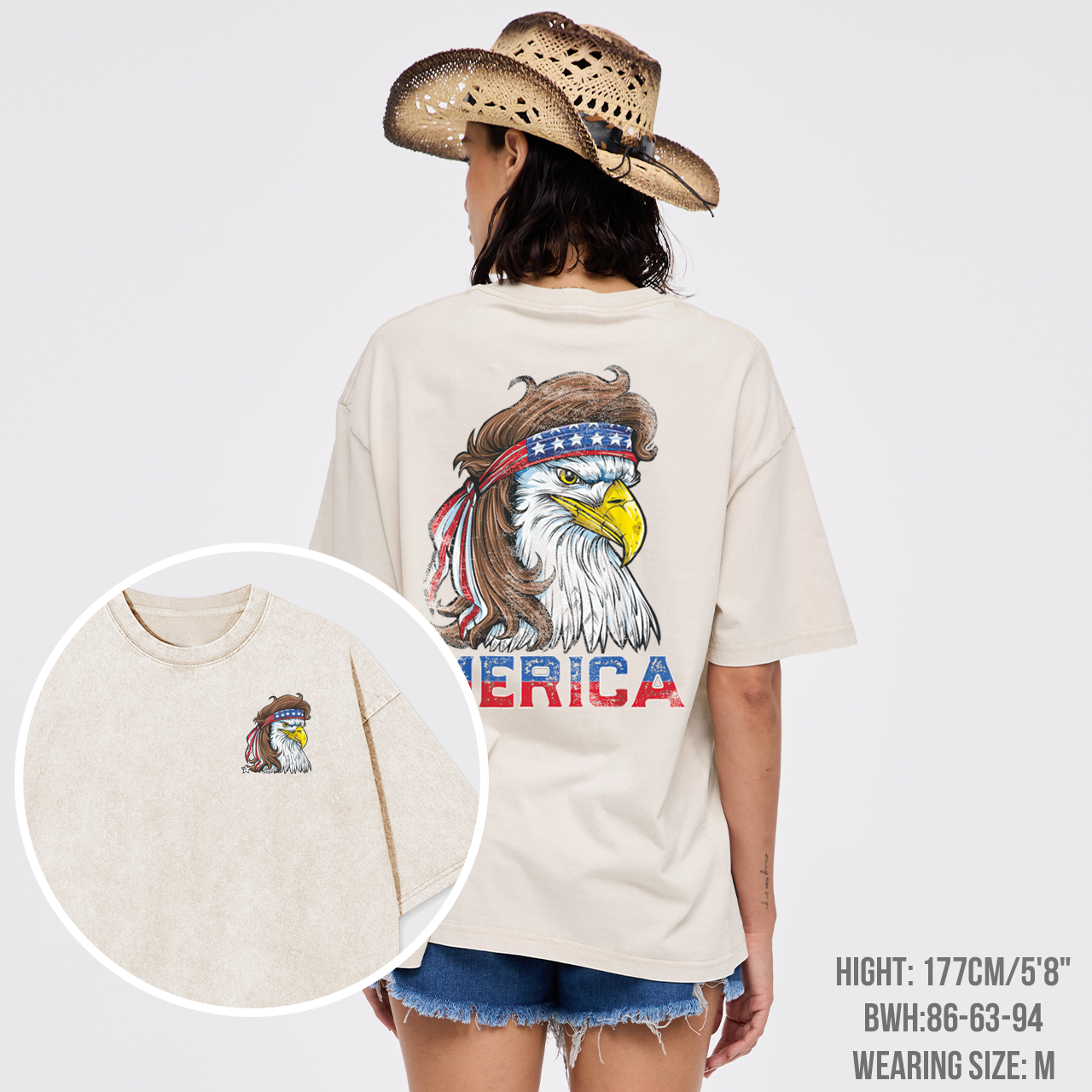 Patriotic-4th Of July Garment-dye Tees