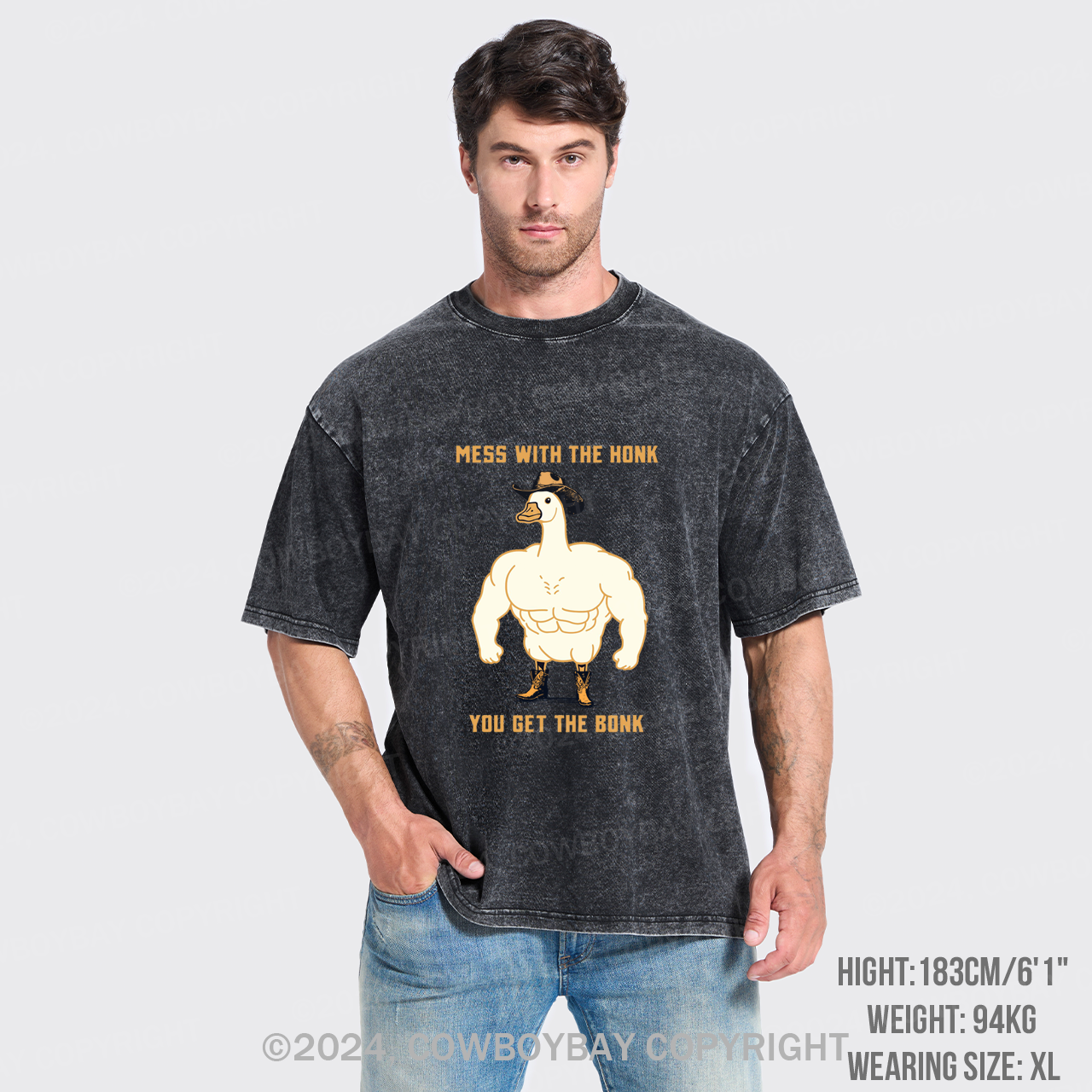 Mess with the Honk You Get the Bonk Garment-dye Tees