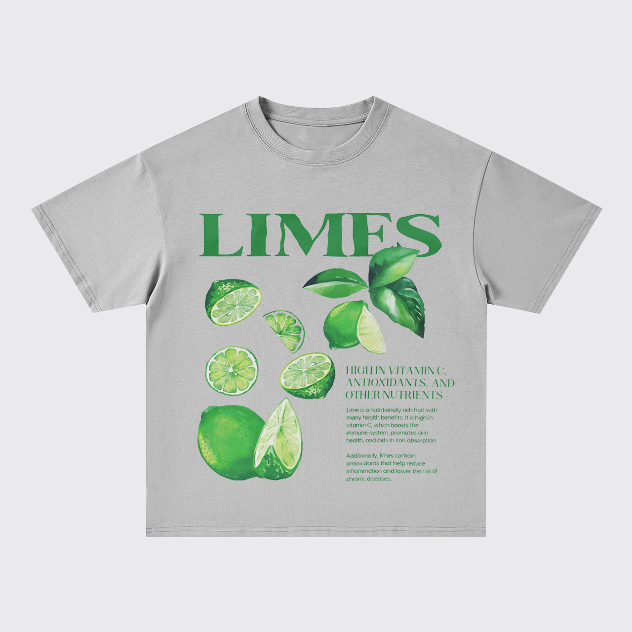 Retro Style-Fresh Limes Oversize T-Shirts