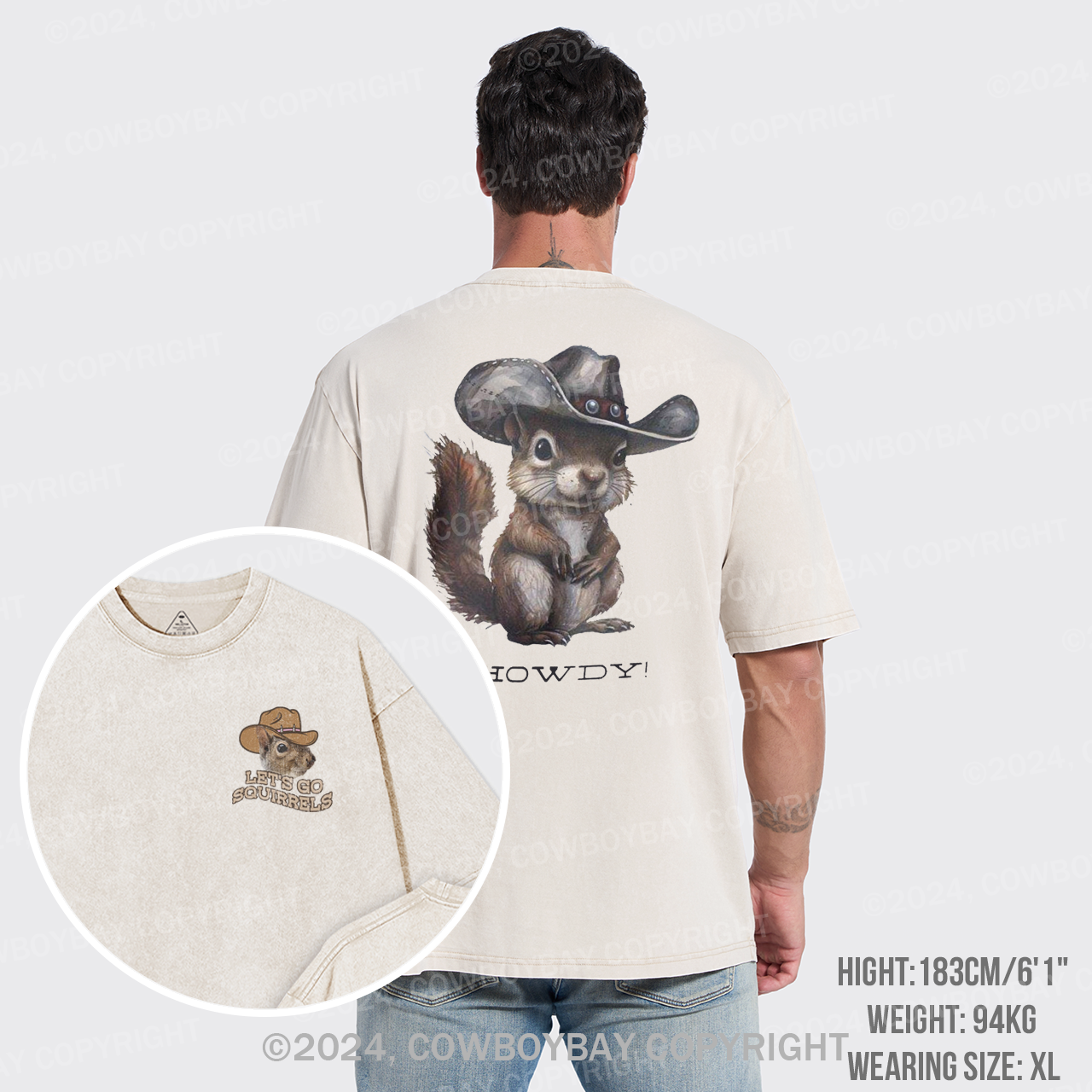 Let's Go Squirrels Garment-dye Tees