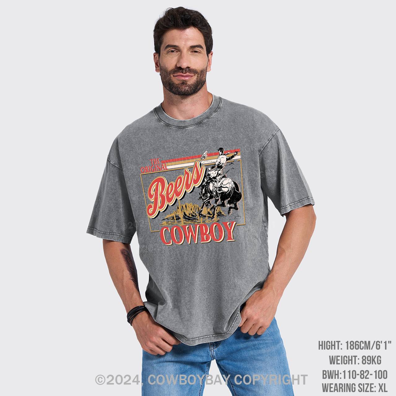Beers,The Rodeo Of Cowboy Garment-dye Tees