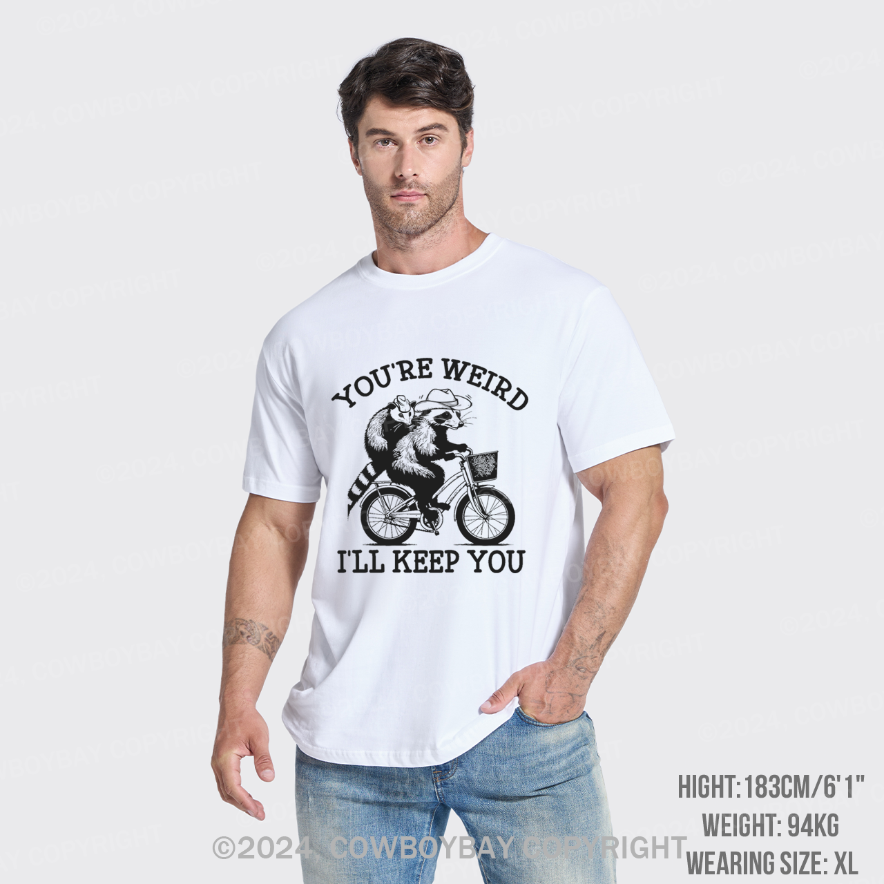 Raccoon and Possum Cycle Riding T-Shirts