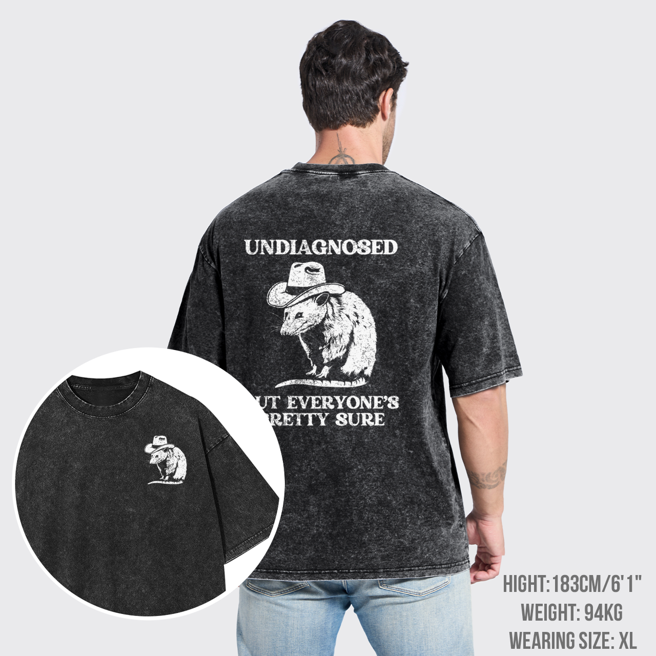 Undlagnosed But Everyone's Pretty Sure Garment-dye Tees