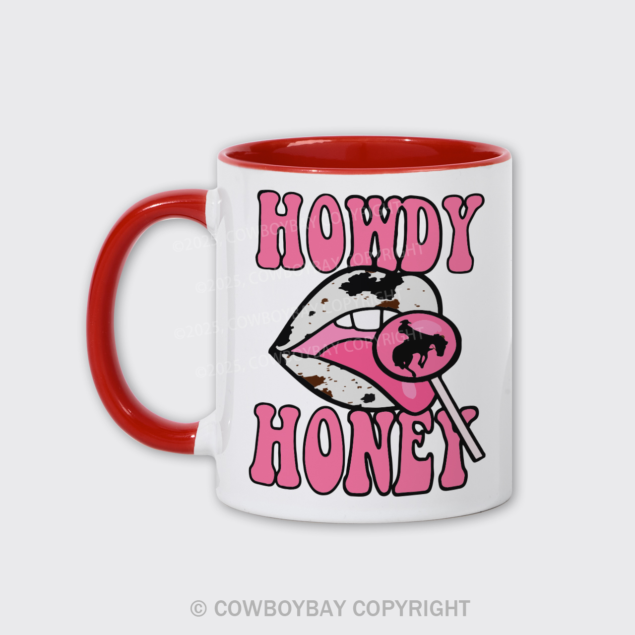 Retro Cowgirl, Valentine's Day Mug