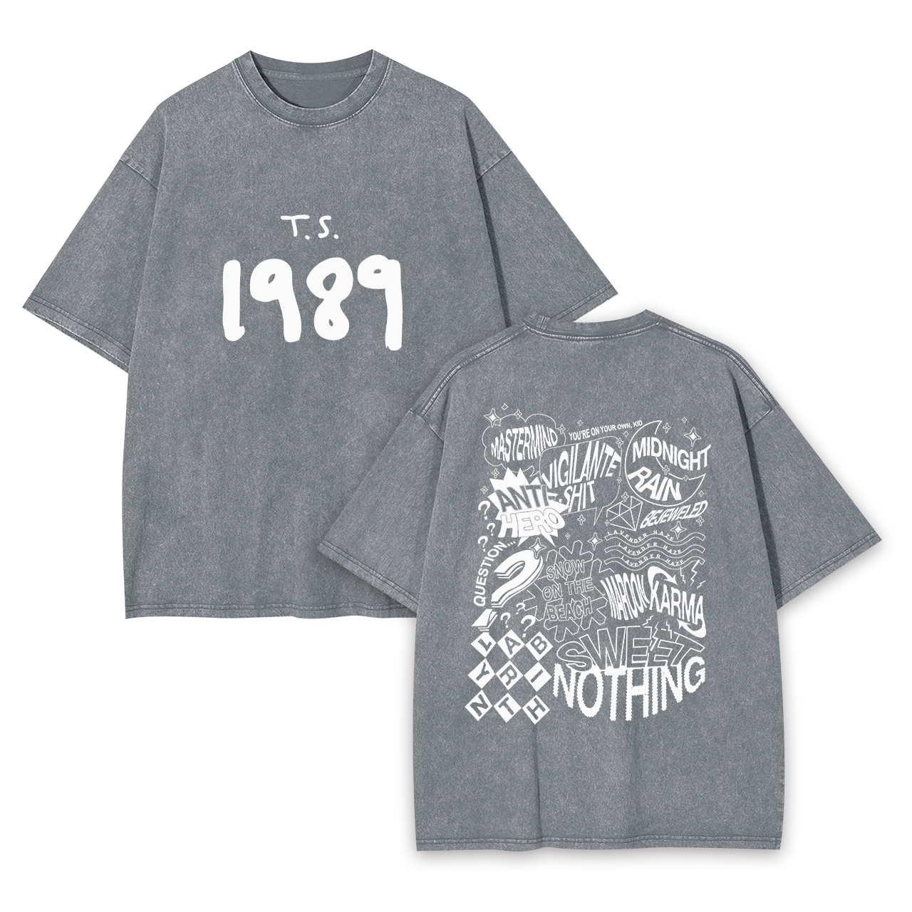 T.S. 1989 Midnight Garment-dye Tees