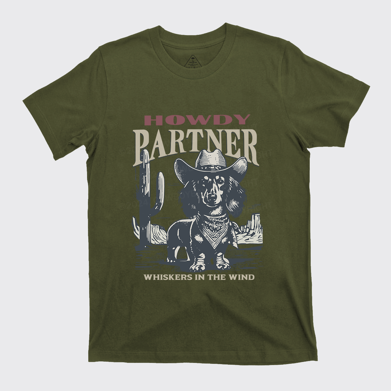 Howdy Partner Cowboy Dog T-Shirts